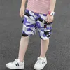 Pantalones cortos de camuflaje de moda para niños niños verano sueltos pantalones para bebés delgados algodón ropa de la escuela adolescente 4 8 12 14 años viejo 210622