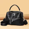 2021Genuine Leather Real Fashion Women Bag Högkvalitativ axelväska Small Women's Cross Body Messenger Bag Crossbody Purse270o