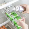 Haken Schienen Doppelschichtige Dose Soda Lagerregal Regal Kühlschrank Organizer Küche Getränkehalter Bier Eisen Kühlschrank