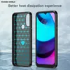 Kolfibertextur Stötskyddande skyddsfall Slim Fit Soft TPU Silikonskydd för Motorola Moto E20 / E30 / E40 Case