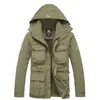 Män Taktisk jacka Höst Snabbtork 2-i-1 XXXL Militär Stil Army Coat Male Multi Fickor Hooded Windbreaker Vattentät 211009