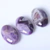 Cristal d'améthyste de rêve naturel de 6cm, pierre de palmier culbutée, spécimen violet de guérison