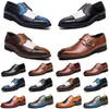 2021 Lüks Erkekler Rahat Ayakkabılar Siyah Kahverengi Kırmızı Loafer'lar Açık Düz Düz Düz Düz Kayma Moda Erkek Eğitmenler Sneakers Boyutu 40-47 Renk5