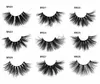 Grube Długie 25mm 3D Mink Fake Fake Lashes Soft Vivid Curling Crisscross Ręcznie Made False Eyelashes Extensions Z Laser Packing DHL za darmo