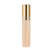 10ml Empty Pearl Gold Spray Atomizer Perfume Vials 50pieces Golden Line Lid Glass Steel Bead Roller Refillable Roll on Bottle