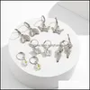 Dangle & Chandelier Earrings Jewelry Mti Element Flowers Butterfly Earring Buckle Rice Beads Leaves Angel Ear Drop Women 5 Pairs Animal Plan