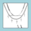 Chokers Necklaces & Pendants Jewelry Fashion Cross Statement Necklace Women Choker For Chain Gifts Drop Delivery 2021 Zf8Ty