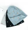 Fashion Plain Color Knitted Stripe Beanie Hat For Women Love Accessories Winter Warm Beanies&Skullies Female Baggy Casual Bonnet