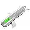 50kg/110Lbs Luggage Scale with Handy Bubble Level and Tape Measure For Traveler Electronic Balance Baggage Weight Scale 210927