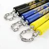 Cuerda Nunchakus, cadena de acero, esponja, Nunchakus, espectáculo de combate real, suministros de artes marciales, accesorios de rendimiento, dos palos totalmente de acero