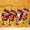 30 x 15cm Check Christmas Stockings Xmas Tree Decorations Indoor Decor Ornaments in 4 Editions CO523