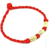 Bracelet porte-bonheur béni de l'année de naissance bricolage bracelets de main de corde rouge