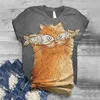 блузка кошки женщины