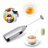Electric Handheld Stainless Steel Coffee Milk Frother Foamer Drink Electric Whisk Mixer Battery Operated Kitchen Egg Beater Stirrer DAA348