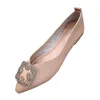 Famtiyaa Casual Mujeres Pisos Zapatos Mujer Verano Nueva Moda Punto puntiagudo Ballerina Ballet Ballet Slip on Shoes 2020