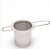 304 tea infuser stainless steel loose leaf strainer basket folding handle teapot flower herbal filter big