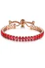 Tennisarmband Damesmode verstelbare kettingarmbanden zirconia roségouden liefdescadeau luxe glanzende sieraden