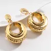 Earrings & Necklace African Jewelry Set For Women Fashion Dubai Wedding Pendant Bridal Design Gold Plated Nigerian Accessory159Q