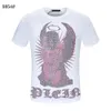 21ss T-shirt firmata da uomo Tee Tiled Anti-Pilling Uomo Manica corta Estate Girocollo traspirante T-shirt che assorbe il sudore T-shirt da uomo Angelo che prega tempestato di diamanti