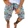 Pantaloncini da uomo 2021 Summer Men Short 9 Style Fashion Beachwear Stampa mimetica Asciugatura rapida Coulisse Casual Uomo