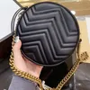 Topkwaliteit dames avondtas portemonnee klassieke luxe designer handtas PU lederen ronde mode schoudertassen originele doos