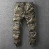 Mode Camouflage Cargo Broek Mannen Casual Militaire Leger Stijl Joggers Losse Baggy Broek Streetwear Harem Mens Kleding BPTTOMS