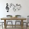 Adesivos de parede músicas de arte de moda canções de som notas de melodia decalques de parede de parede quarto decoração de sala de estar de decoração de sala2026818494