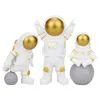 Dekorativa Objekt Figurer 3st Figur Astronaut Action Beeldje Mini DIY Modell Figurer Speelgoed Home Decor Cute Set