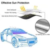 Szyba samochodowa Sunshade | Składany odbłyśnik parasolowe parasolowe do samochodów, bloków promieni UV Sun Visor Protector