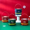 포장 휴대용 종이 상자 산타 클로스 사탕 상자 크리스마스 과자 케이크 선물 파티 장식 창의력 토트 백 절묘한 스타일링 JJD9429