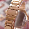 Wristwatches Luxury Crystal Kobiety Zegarki Rose Gold Ladies Watch Geneva Relogio Feminino Horloge Dames Uhr Damen