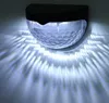 Solar Garden Light 6LED полукруг забор забор света открытый декоративный настенный лампа настенный патч водяной падение лестницы света теневые ночные огни