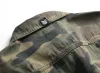 Jeans jakcet män armé camouflage denim jackor manlig vår höst kläder streetwear casual slim passform jean coat