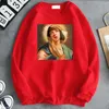 Męskie bluzy bluzy masy fiction druku z kapturem mężczyźni polar miękkie przypadkowe męskie ubrania z kapturem kieszenie z długim rękawem Vintage Manga Crewneck