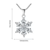 Pendant Necklaces Creative Necklace Personal Gift For Women Shining Snowflake Special Fashion Women's Christmas Jewelry