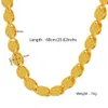 Ethlyn Length 60CM Width 7MM,Ethiopian/Africa/ Eritrea Classic Thick Necklaces Gold Color Men Women Chain MY17