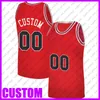 Niestandardowy klasyczny Red Chicago Basketball Team Jersey DIY zszyta nazwa Numer Bluza Spersonalizowana CBMNA