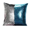 Mermaid Pillows Two Tone Sequins Throw Pillow Cushion Case DIY Case Double Sides Decorative Pillows DHL EE0116