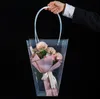 2021 Trapezoidalny przezroczysty torba prezentowa plastikowa torebka do przechowywania PCV Torby kwiatowe Sklep Pakiet Torby Party Wakacyjne Kwiaty Torebki