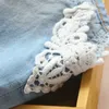 Summer Fashion Beauty Children Little Baby Kids Lace Edges Jeans Girls Denim Blue Shorts For 2 3 4 6 8 10 12 Years Old 210529