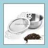 Utensili da caffè in acciaio inossidabile con tazza inferiore doppio manico Bk filtro riutilizzabile colino da tè teiera