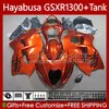 OEM BODY + TANK VOOR SUZUKI HAYABUSA GSXR 1300CC GSXR-1300 1300 CC 1996 2007 74NO.311 GSX-R1300 GSXR1300 96 97 98 99 00 01 GSX R1300 02 03 04 05 06 07 Fairing Kit Glanzend Orange