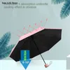 Ombrello pieghevole Sun Five Rain Women Mini Ombrelloni da spiaggia tascabili creativi pieghevoli Ombrelloni Idee regalo antivento