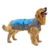 Abbigliamento per cani Pet Pioggia Cappotto di pioggia Impermeabile Giacca riflettente Traspirante Assault Assault Melo per cani di grandi dimensioni Forniture di vestiti