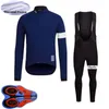 Rapha team winter fietsen jersey set heren thermische fleece lange mouwen shirts bib broek kits mountainbike kleding racing fiets sport suits s21050763