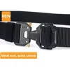 Bältes Men 'Tactical Belt Hard Alloy Spenlock Lås upp pluggbar spänne 1200D Nylon Military Army Equipment2287