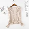 WOMENGAGA Summer Tops Korean Women Loose Casual Knitting Simple Full Sleeve Sweater Top Cardigan XEG6 210603
