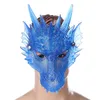 Halloween-Maske, Karneval-Party-Masken für Männer und Frauen, Tierdrache, Mascherine, Silikonmaske in 2 Farben, HN160391