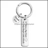 Key Rings Jewelry Stainless Steel Lettering Thank You For Teacher Graduation Gift It Take A Big Heart Sier Gold Black Car Keychains Teachers