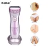 Kemei KM-200A Rasoio elettrico ricaricabile per la rimozione dei capelli Epilatore lavabile Rasatura per signora Rasoio per il corpo Viso Gamba per le donne